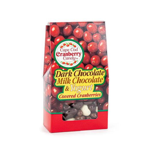 Dark, Milk Chocolate, Yogurt Covered Cranberries